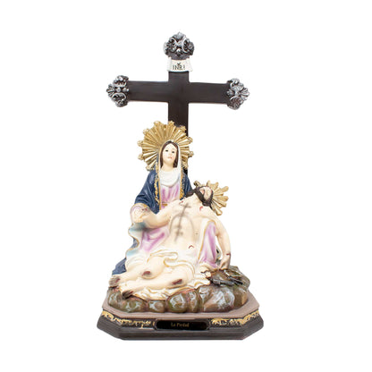 MrcjSales - Piety Resin Statue | La Piedad | Multiple Sizes | Catholic Church Decor, Home Decor, Gifts, Celebrations - M x 12" inches image