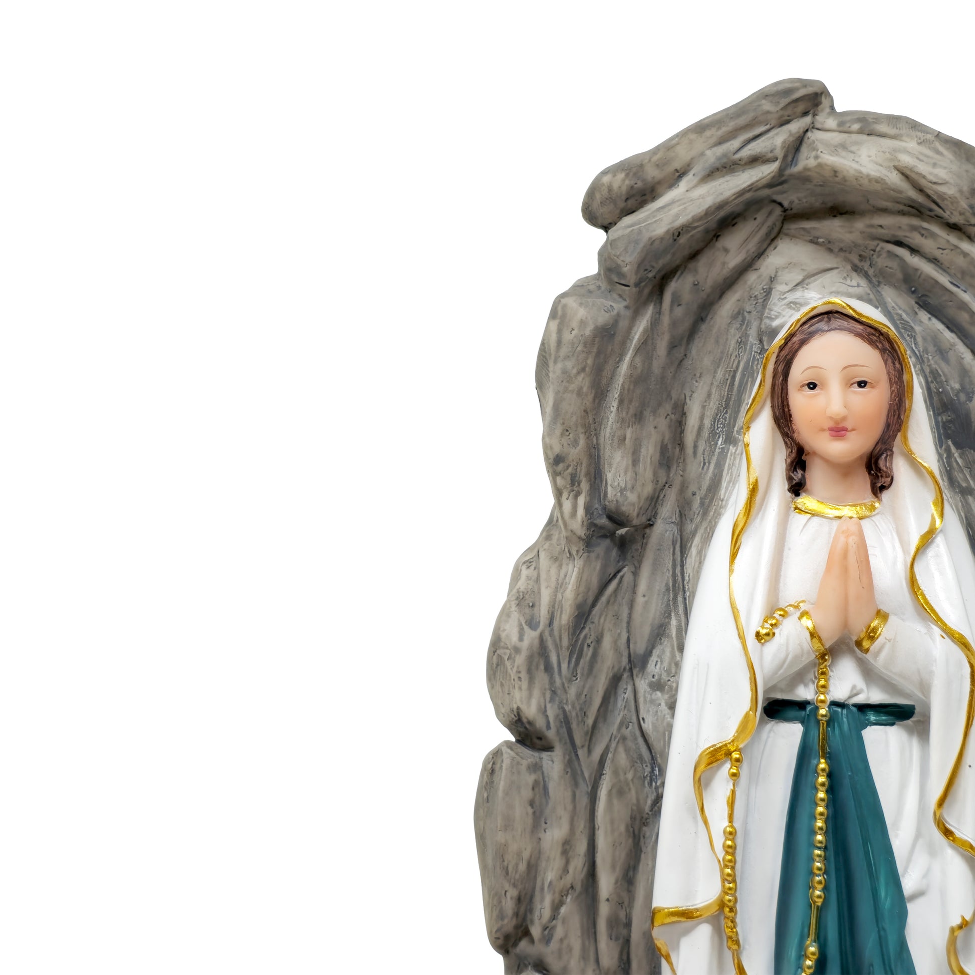 MrcjSales Our Lady Of Lourdes - Statue - Multiple Sizes | Virgen de Lourdes | Quality Resin | Church & Home Decor | Detailed Craftsmanship | Spanish Name image 3