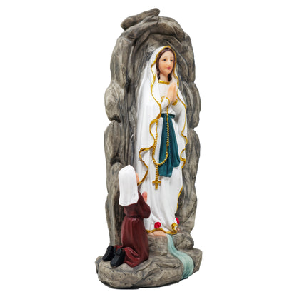 MrcjSales Our Lady Of Lourdes - Statue - Multiple Sizes | Virgen de Lourdes | Quality Resin | Church & Home Decor | Detailed Craftsmanship | Spanish Name image 1