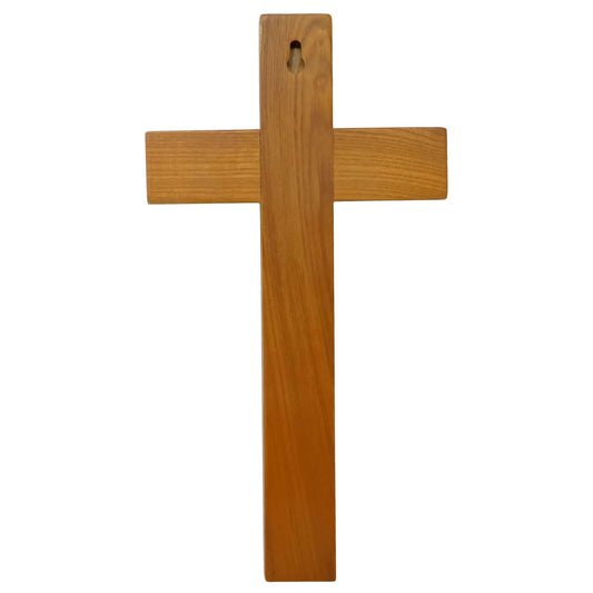 mrcjsales - Crucifix Plain - Beautiful Wooden Design - 11" Height - Simple Faithful Decor - Ideal Gift for Loved Ones image 1