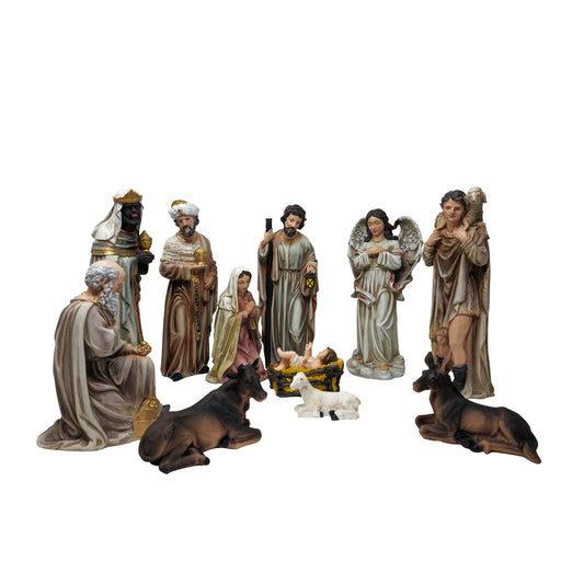 Nativity Set 12 Piece 12 Inch High Quality Resin Masterpiece Meaningful Christmas Tradition Multipurpose Decor - Mrcjsales image 0
