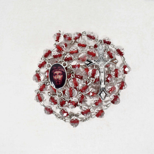 Jesus Christ Crystal Rosary image 1