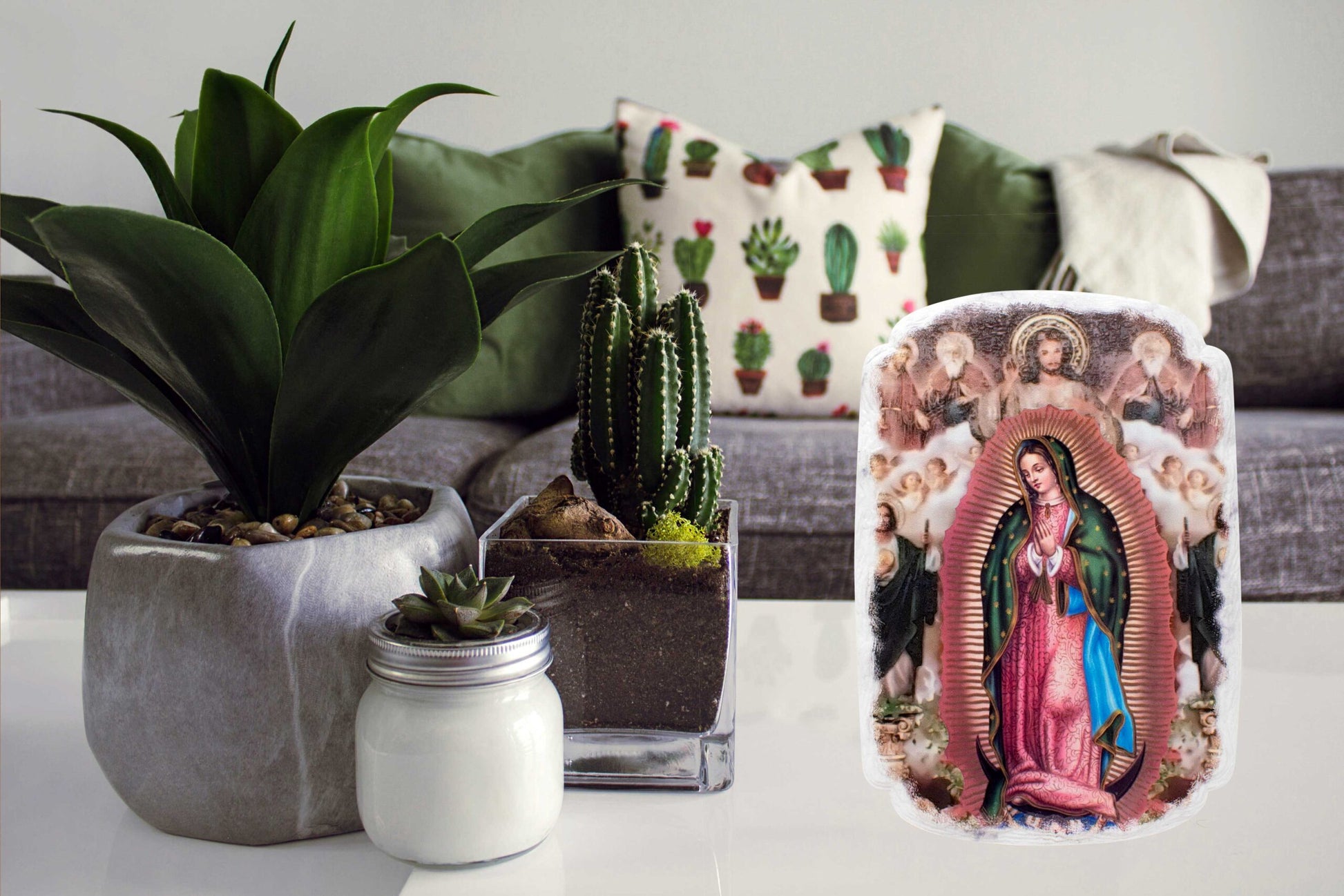 Mrcjsales: Lady of Guadalupe divine Plaque | Pregamino | Resin Craft | Timeless Gift image 4
