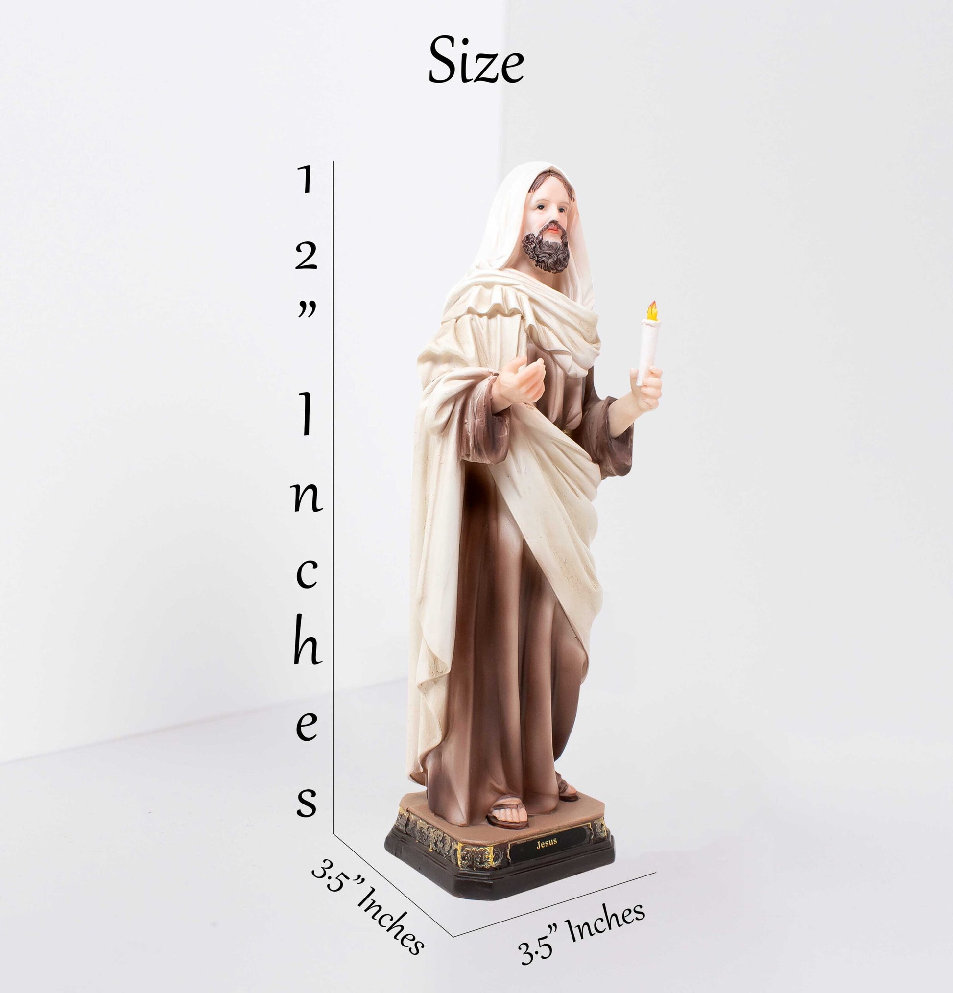 MrcjSales - Jesus - Resin Statue - Multiple Sizes | Catholic Home Decor, Church Services, Gifts, Faith-Inspiring image 2