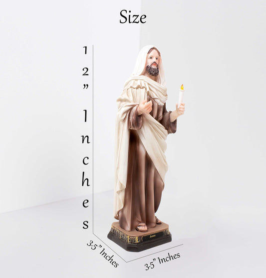 MrcjSales - Jesus - Resin Statue - Multiple Sizes | Catholic Home Decor, Church Services, Gifts, Faith-Inspiring image 2
