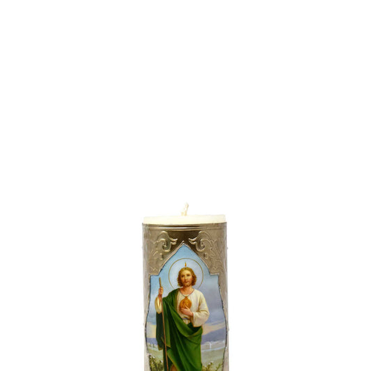 mrcjsales - St. Judas Easter Candle - 6" Inches, 1/4 Kilos - Pure Wax - Versatile Decoration - Meaningful Gift with Safety Measures image 1