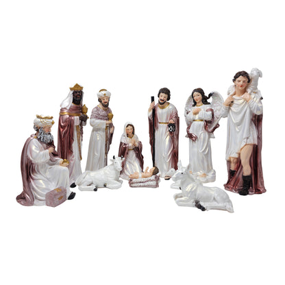 Nativity Set 12 Piece 12 Inch High Quality Resin Masterpiece Tradición de Navidad Meaningful Christmas Tradition Ideal for Devotion - MrcjSales image 0