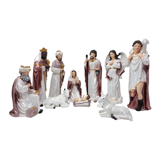 Nativity Set 12 Piece 12 Inch High Quality Resin Masterpiece Tradición de Navidad Meaningful Christmas Tradition Ideal for Devotion - MrcjSales image 0