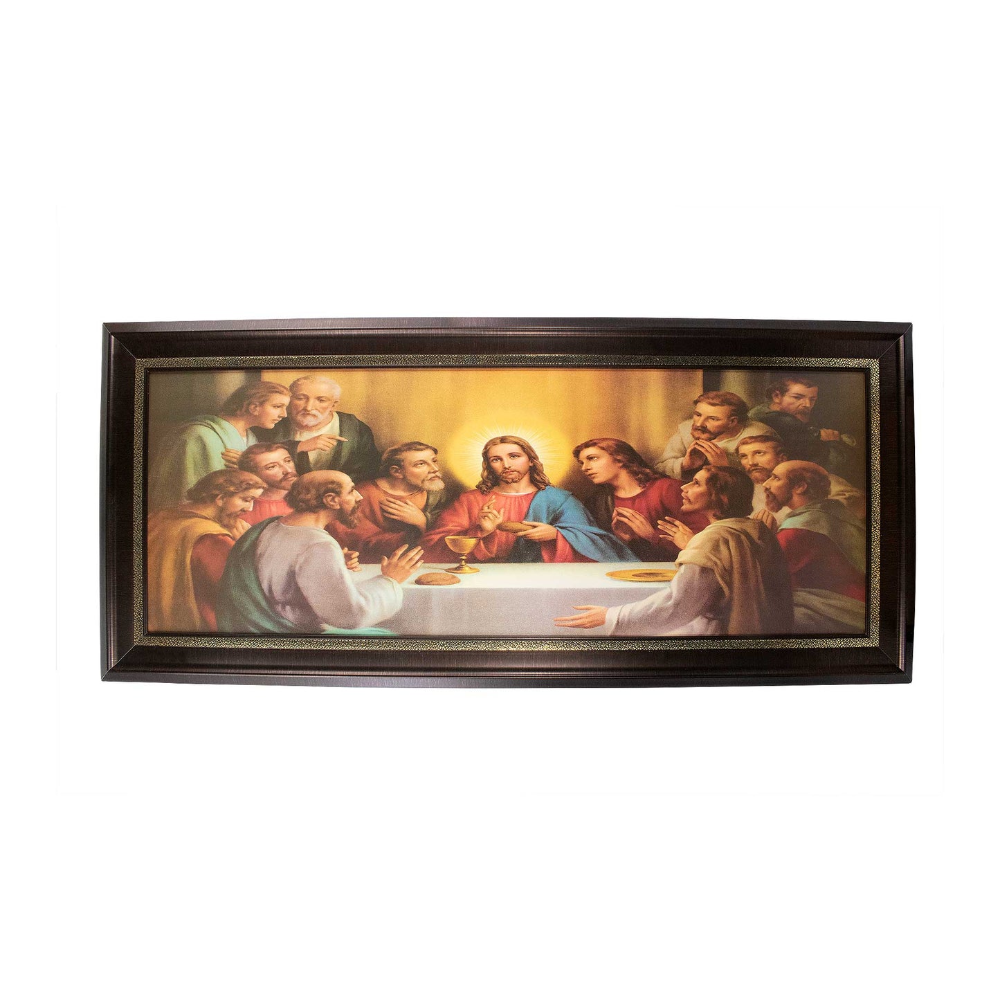 MrcjSales - Last Supper Original Marco Brown Frame | Oil/Wood | Multiple Sizes | Very Detailed image 0