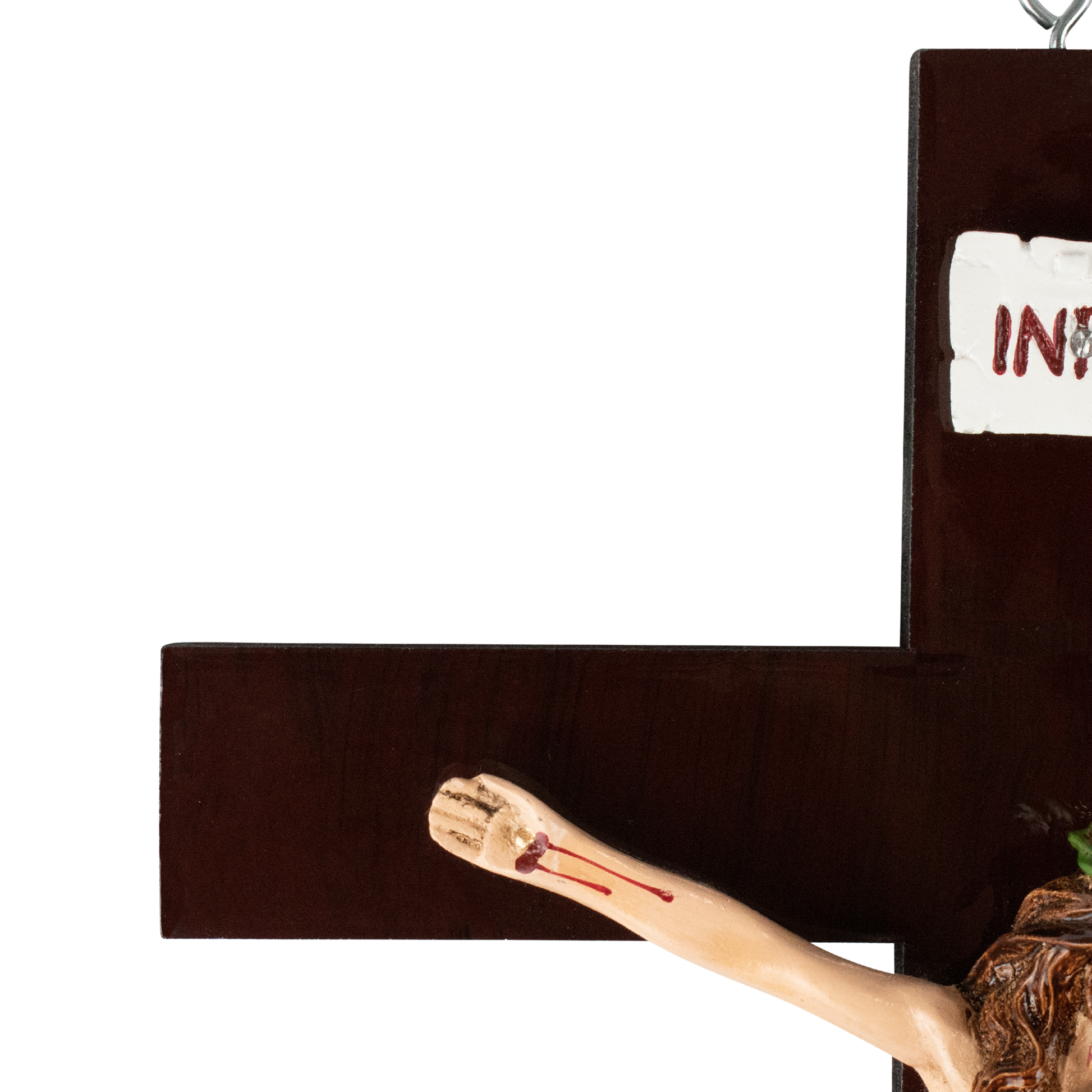 Mrcjsales: Jesus Christ Crucifix Red | Jesus Cristo Polyester | Religious Symbol | Sizes for All Occasions | Crafted in Mexico image 6
