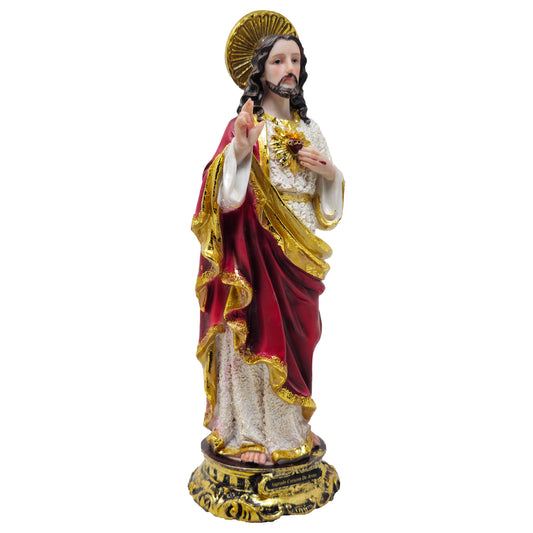 MrcjSales Sacred Heart of Jesus Statue | Multiple Sizes | Fragile yet Durable Resin | Devotional Design | Ideal for Church, Home Decor, Gifts, and Prayers image 1