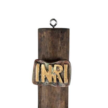 Mrcjsales: Jesus Christ Red-Bronze | Wooden Trunk | Tree Trunk & Resin | Mexican Design | Faith Symbol | Warning: Thorn Crown | Handmade Alterations image 4