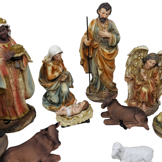 Nativity Set 12 Piece 12 Inch High Quality Resin Masterpiece Tradición de Navidad Meaningful Christmas Tradition Ideal for Devotion - MrcjSales image 1