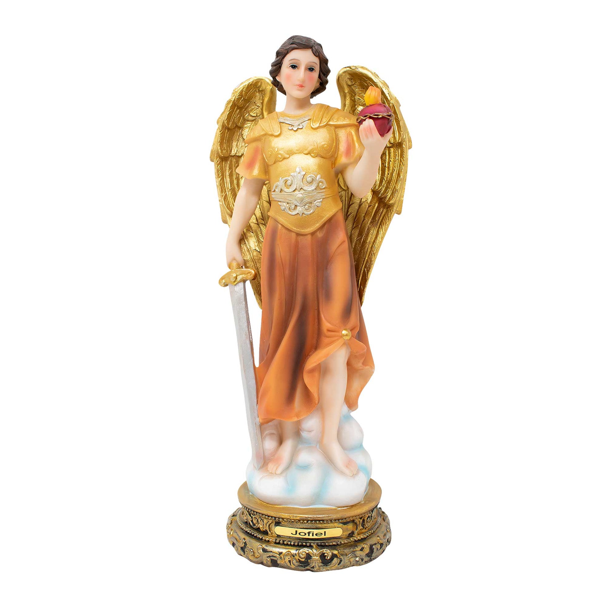 MrcjSales - Archangel Jophiel Statues | Multiple Sizes | Perfect for Church Services, Home Decor, Gifts - M x 12" inches image