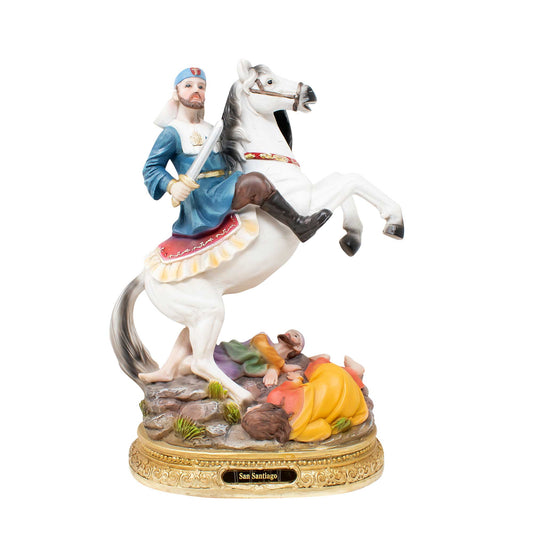 MrcjSales - San Santiago Resin Statue | Multiple Sizes | Inspirational Church Decor | Ideal for Church Services, Home Altars, and Meaningful Gifts image 0