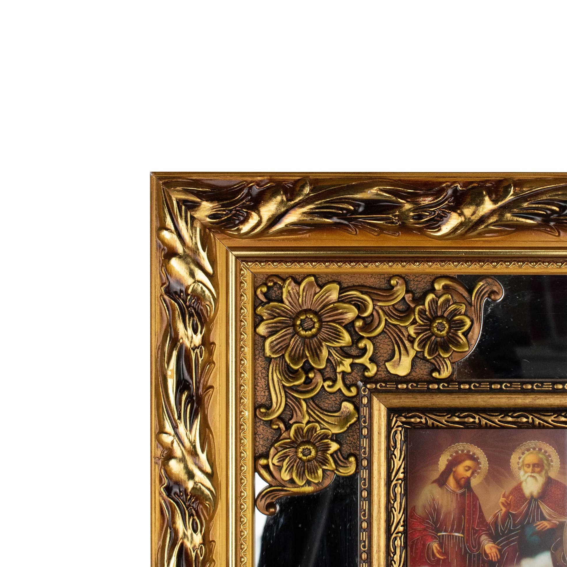 Our Lady of Guadalupe, Saint Judas, Holy Trinity - Glass | Led Light Frame image 1