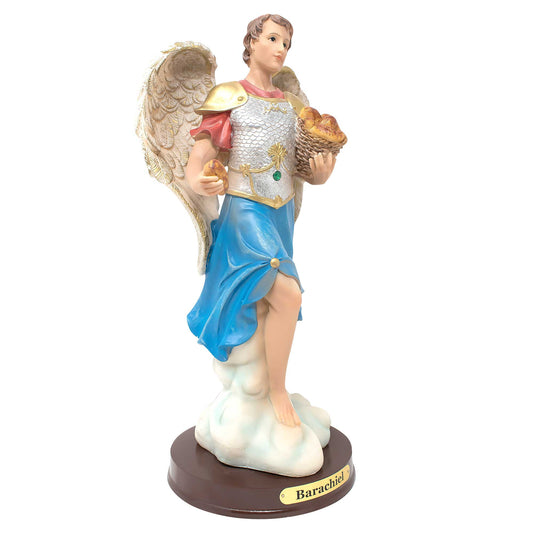 12-Inch Archangel Barachiel Statue - Angel of Blessings and Chief Guardian Angel - Religious Figurine for Home Decor & Spiritual Protection image 1
