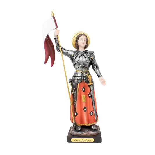 MrcjSales - Joan of Arc Statue | Juana De Arco | Multiple Sizes | Church, Home Decor, Altars | Inspirational Gift | Detailed Representation - M x 12" inches image