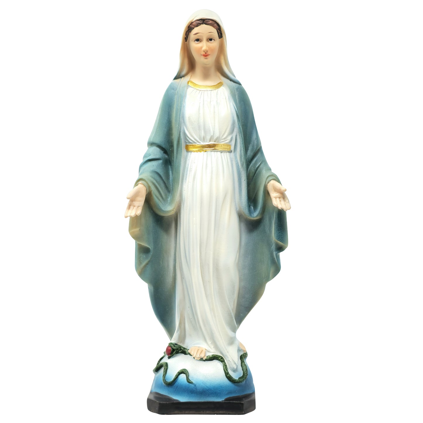MrcjSales - Miraculous Virgin Resin Statues | Virgen Milagrosa | Multiple Sizes | High-Quality Craftsmanship | Ideal for Church, Home Decor, Gifts - S x 8" inches image