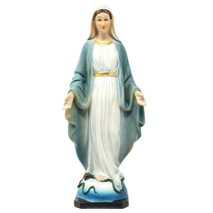 MrcjSales - Miraculous Virgin Resin Statues | Virgen Milagrosa | Multiple Sizes | High-Quality Craftsmanship | Ideal for Church, Home Decor, Gifts - S x 8" inches image