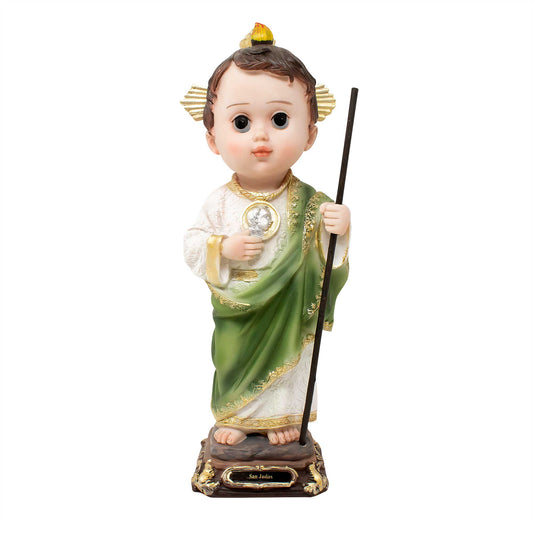 MrcjSales - St. Judas Infinite Resin Statue | San Judas | Multiple Sizes | Ideal for Church, Home Decor, Gifts | Spanish Name Etched image 0