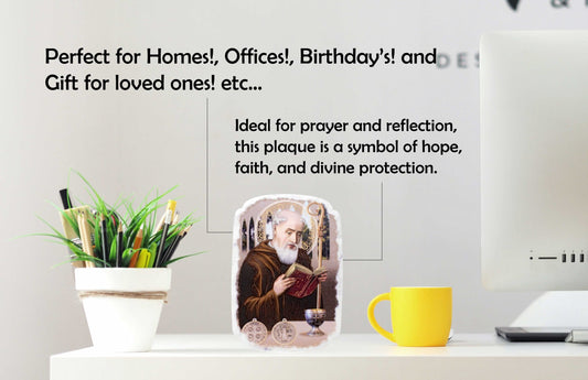 Mrcjsales: St. Benedict Plaque | Pregamino | San Benito | Spiritual Devotion | Resin Craft | Timeless Gift | Unique Decor | Cultural Symbol | Affordable Faith Art image 5