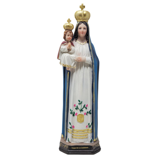 MrcjSales Our Lady of Candelaria Statue | Resin | Multiple Sizes | Gold & Black Attire image 0