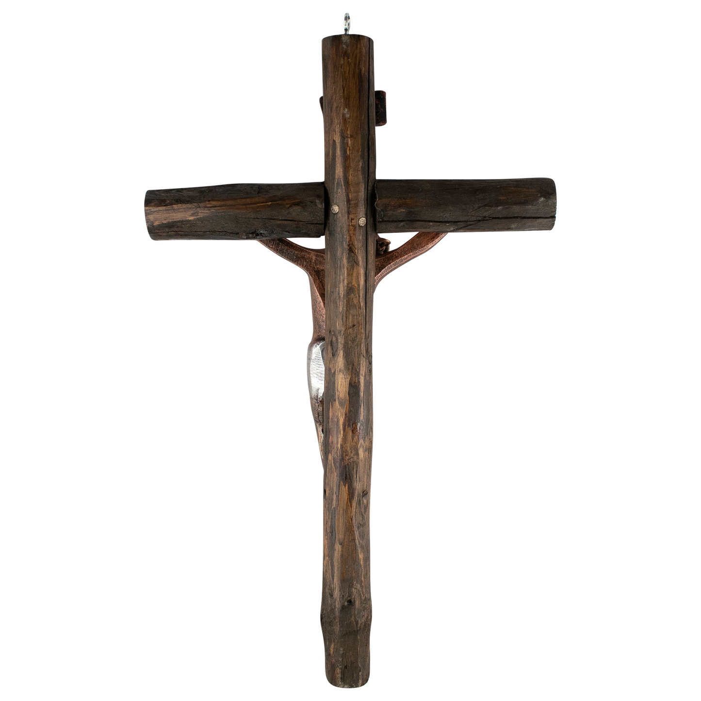 Mrcjsales: Jesus Christ Silver-Bronze | Wooden Trunk | Tree Trunk & Resin | Mexican Design | Faith Symbol | Warning: Thorn Crown | Handmade Alterations image 7