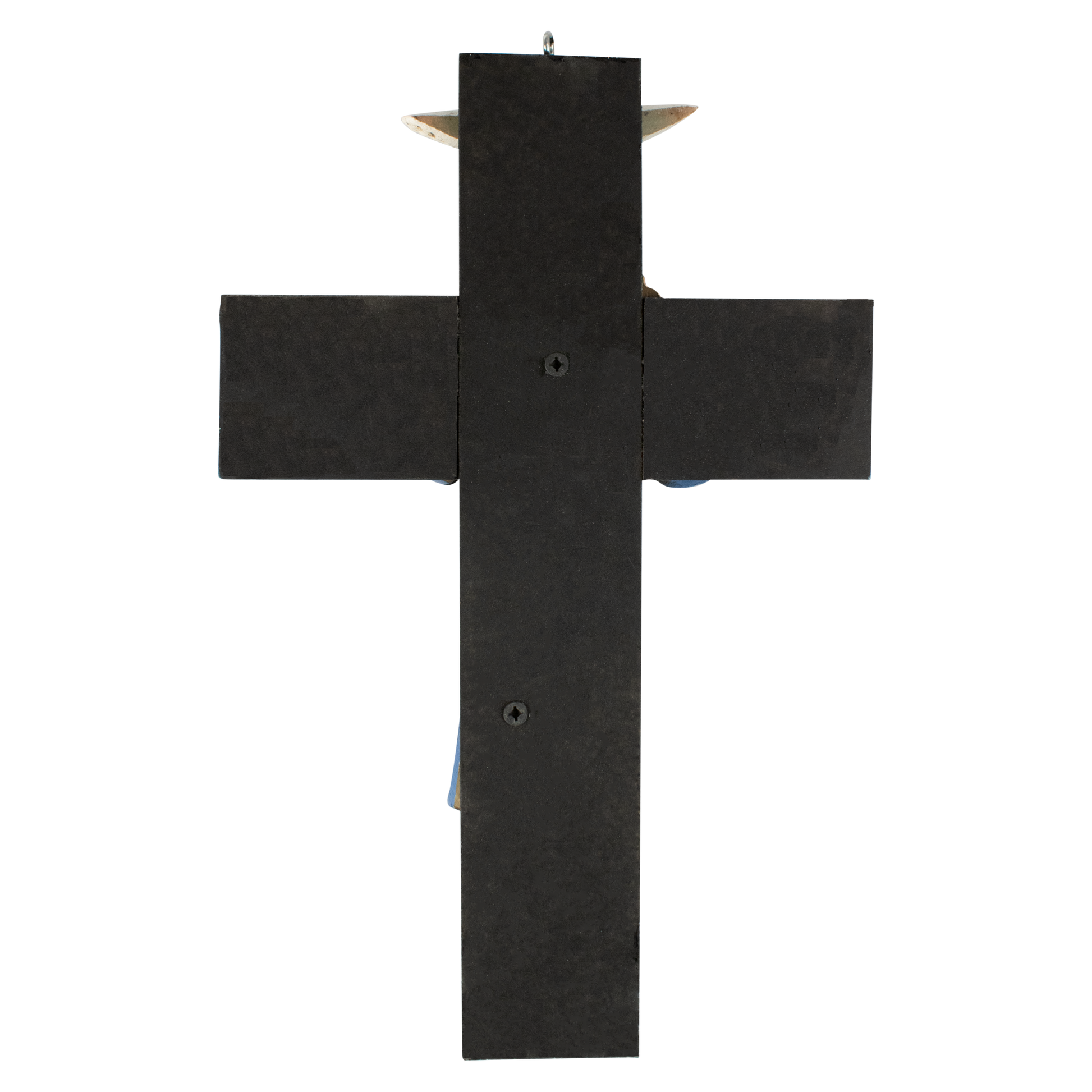 Mrcjsales: Holy Trinity Blue Crucifix | Santísima Trinidad Cruz | Polyester & Resin | Made in Mexico | Ideal Christian Gift! image 7