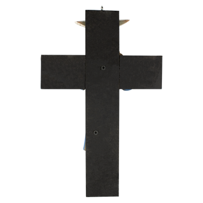 Mrcjsales: Holy Trinity Blue Crucifix | Santísima Trinidad Cruz | Polyester & Resin | Made in Mexico | Ideal Christian Gift! image 7