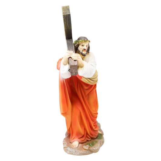 MRCJSales Via Crucis Statue - Commemorate Jesus' Passion - Durable Resin - Perfect for Home or Church - Multiple Sizes Available image 1