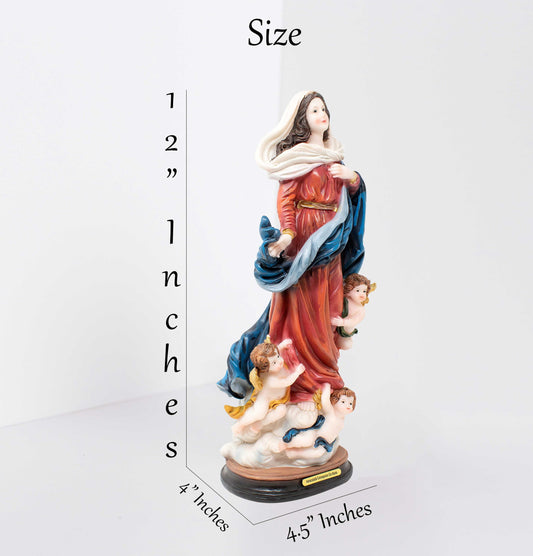 MrcjSales - Immaculate Conception Statue | Multiple Sizes | Handcrafted Resin Art | Ideal for Church, Home, Gifts image 3