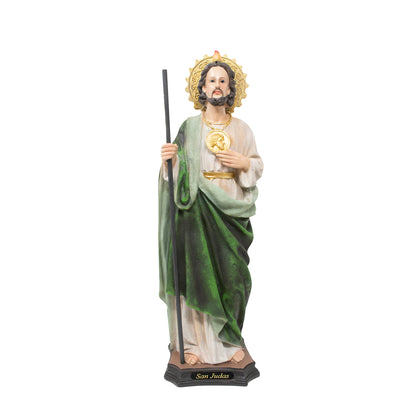 MrcjSales - St. Judas Canvas Statue | San Judas | Multiple Sizes | Resin Craft | Ideal for Church, Home, Gifts - L x 16" inches image