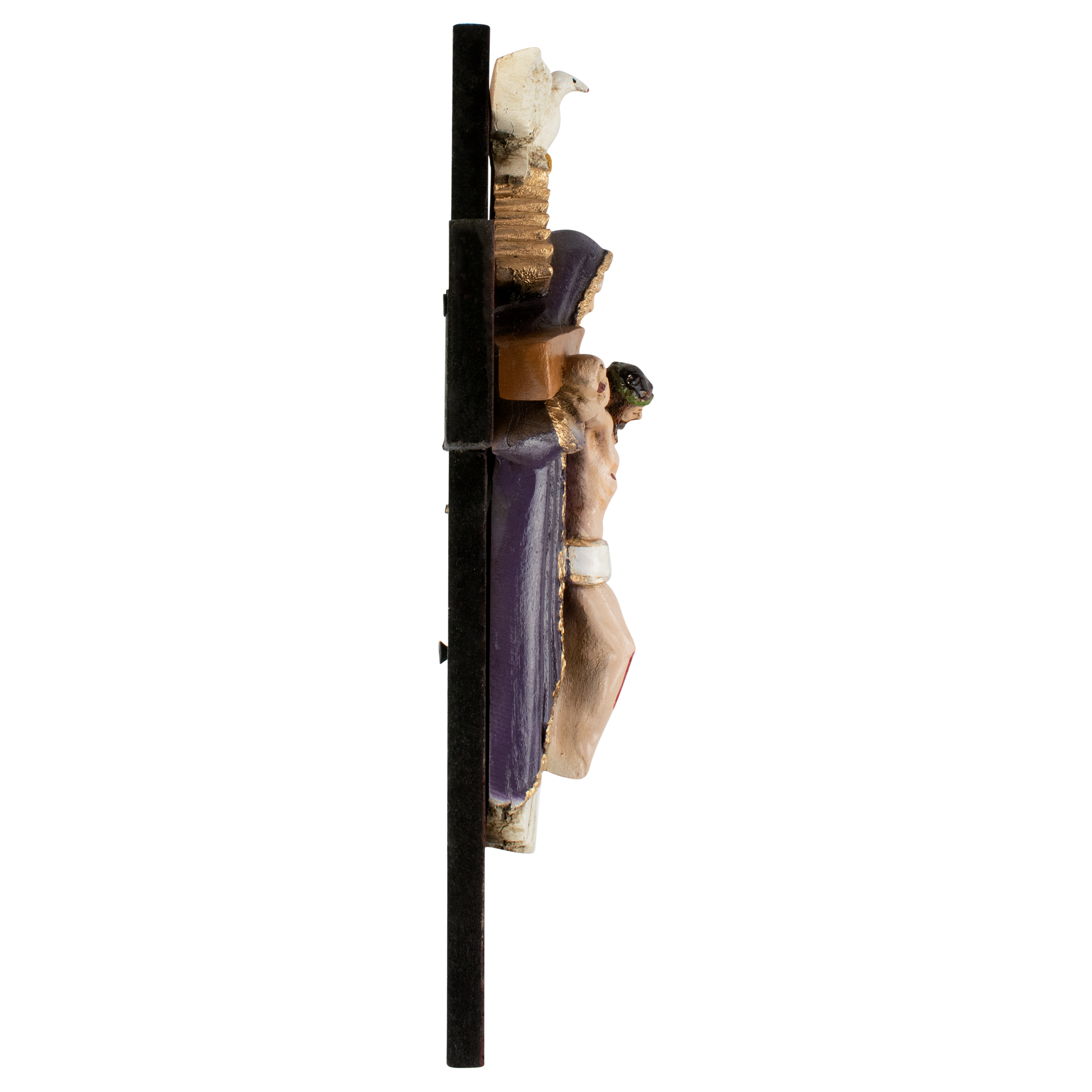 Mrcjsales: Holy Trinity Purple Crucifix | Santísima Trinidad Cruz | Polyester & Resin | Multiple Sizes | Made in Mexico | Perfect Christian Gift! image 7