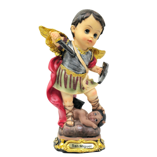 MrcjSales - St. Michael Archangel Infinite Statue | San Miguel Arcangel Infinito | Multiple Sizes | Church Decor, Home Gifts, Prayers image 5