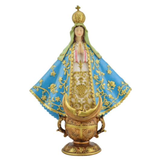 Our Lady of San Juan de los Lagos Resin Statue (Estatua de Nuestra Señora de San Juan de los Lagos) | Available in 36", 24", 18", 12", 8", 5" Heights | Perfect for Home Decor, Churches, and Events - S x 8" inches image