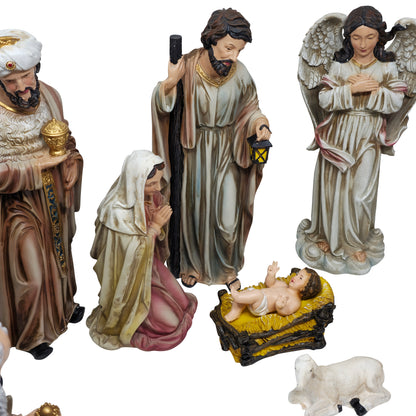 Nativity Set 12 Piece 12 Inch High Quality Resin Masterpiece Meaningful Christmas Tradition Multipurpose Decor - Mrcjsales image 4