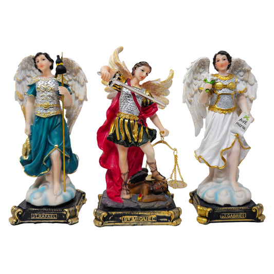 Archangels Gabriel, Raphael, Michael Set Detailed Resin Statues san miguel,gabriel, rafael Beautiful Religious Gift for Christian Believers - MrcjSales image 0