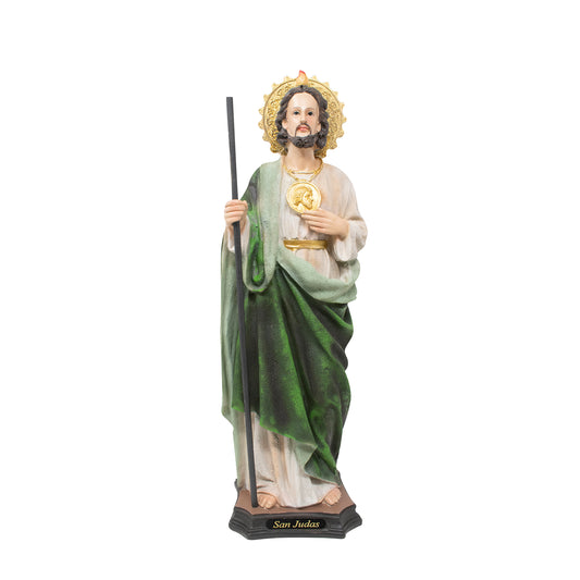 MrcjSales - St. Judas Canvas Statue | San Judas | Multiple Sizes | Resin Craft | Ideal for Church, Home, Gifts image 5