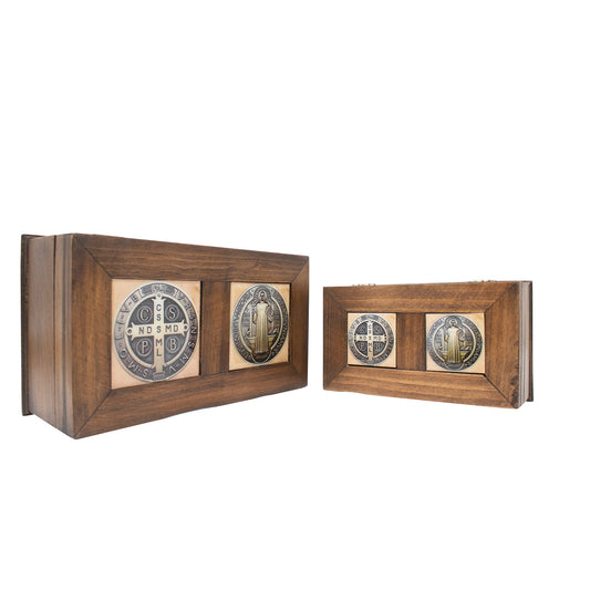 MrcjSales Saint Benedict Jewelry Box - Detailed Craftsmanship | Perfect for Any Occasion | Great Gift Idea | Two Size Options | Versatile Usage image 1