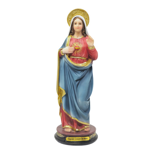 Sacred Heart of Mary Resin Statue | Multiple Sizes | Detailed Craftsmanship | Church, Home Decor, Gifts image 5