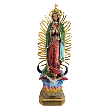 MrcjSales - Our Lady Of Guadalupe Resin Statue | Handcrafted Religious | Multiple Sizes for Church Decor, Home Altars - XXL x 36" Inches image