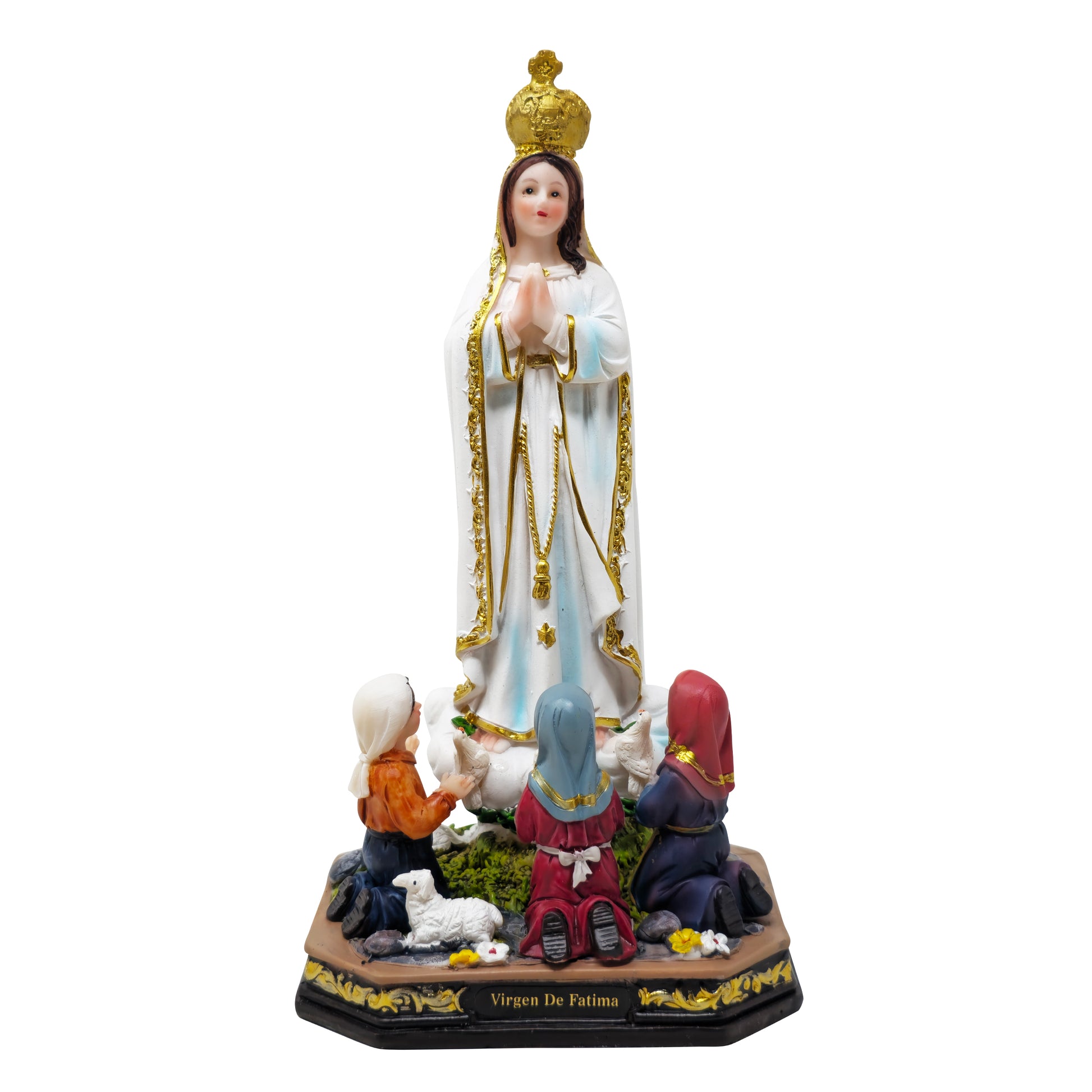 Our Lady of Fatima Statue Virgen de Fatima con Nino 8,12,16,24 inches - S x 8" inches image