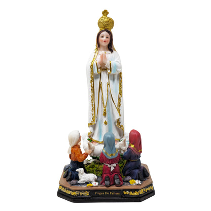 Our Lady of Fatima Statue Virgen de Fatima con Nino 8,12,16,24 inches - S x 8" inches image