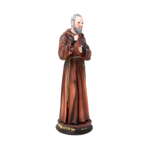 MrcjSales - Father Pio Resin Statue | Multiple Sizes | Realistic Appearance | Church Services, Home Decor, Gifts | Spanish Name Padre Pio image 1