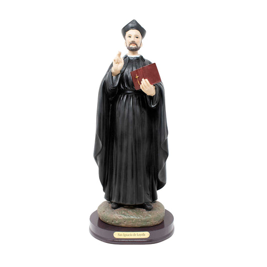 Saint Ignatius Loyola Resin Statue | Multiple Sizes | Realistic Appearance | Church Services, Home Decor, Gifts | San Ignacio Loyola Engraved | Faithful Symbol image 0